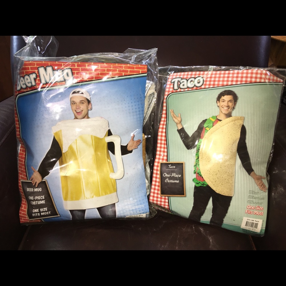 Adult Beer and Taco Costumes